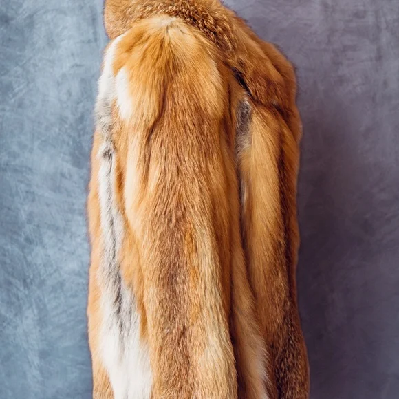 Vintage red Fox real fur coat - Picture 4 of 6